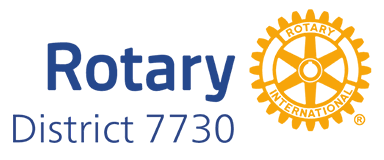 the logo for rotary district 730 and rotary international logo