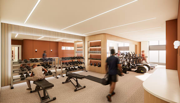 Fitness Room at Noda Apartments, Washington 98101