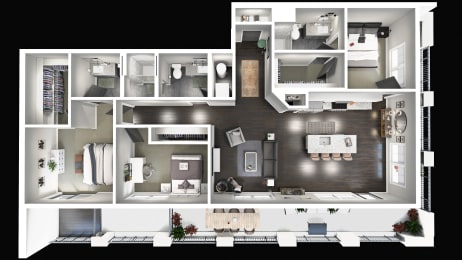 3 Bedroom at The Beeker, Columbus, OH