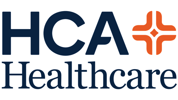 The image is a logo for HCA Healthcare.