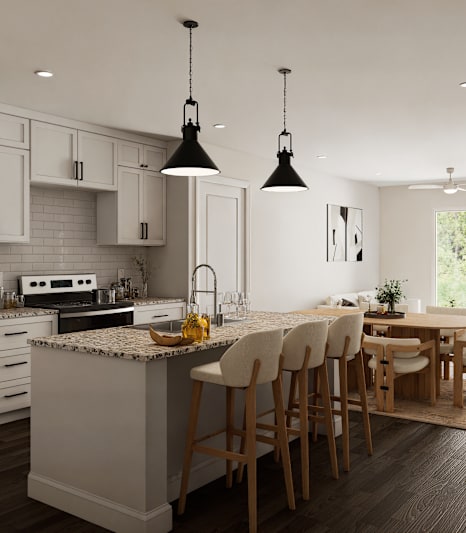 Kitchen And Dining Area at The Landings at Hard Scrabble, Columbia South Carolina