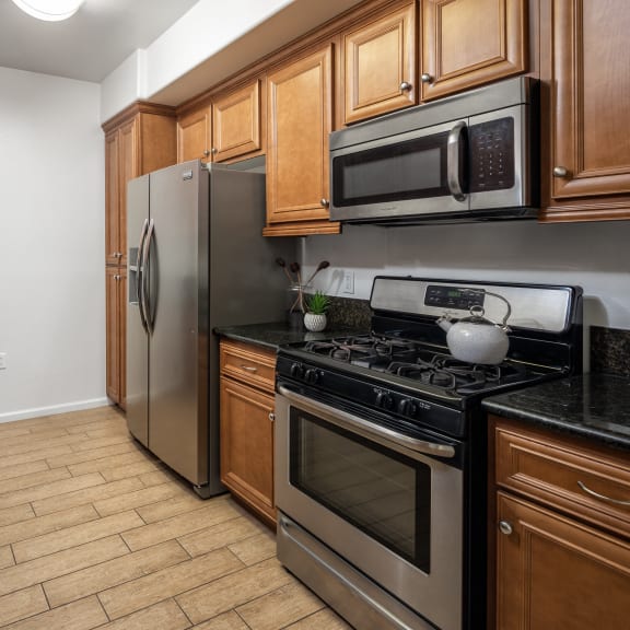 Kitchen at  Le Blanc Canoga Park, California