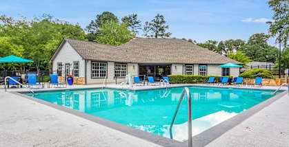 the swimming pool at our apartments