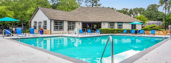 the swimming pool at our apartments