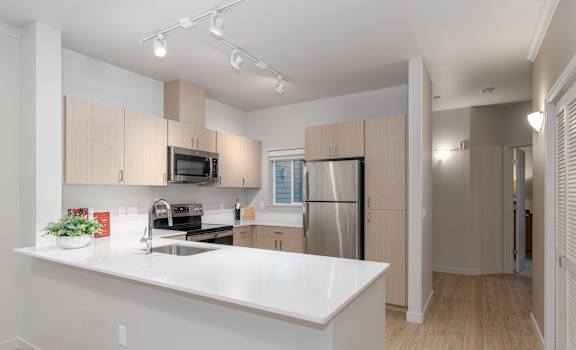 Wooden Cabinets at Wilsonville Summit Apartments, Wilsonville , OR, 97070