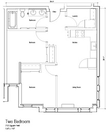  Floor Plan 2 Bedroom B