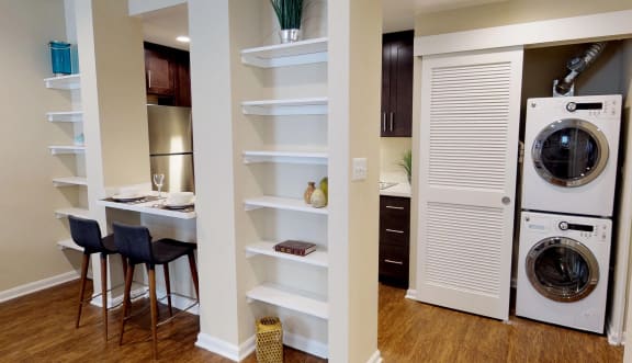 Built in Shelving in the Madison  at The Mount Royal, Baltimore, MD