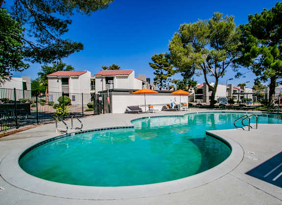 our apartments have a large resort style swimming pool