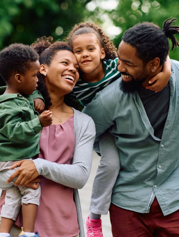 a family enjoying their time together at Earle Manor Apartments, Wheaton, MD 20902