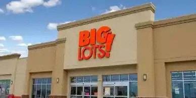 a big lot store sign on the front of a building