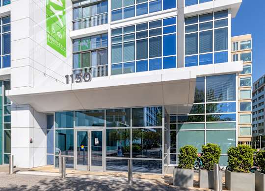 Exterior building of Leo in the Southwest Waterfront neighborhood in SW, Washington, DC 20024