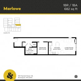 Marlowe Apartment Floor Plan