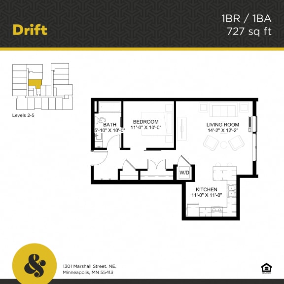 Floor Plan  Drift Apartment Floor Plan