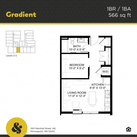 Gradient Apartment Floor Plan