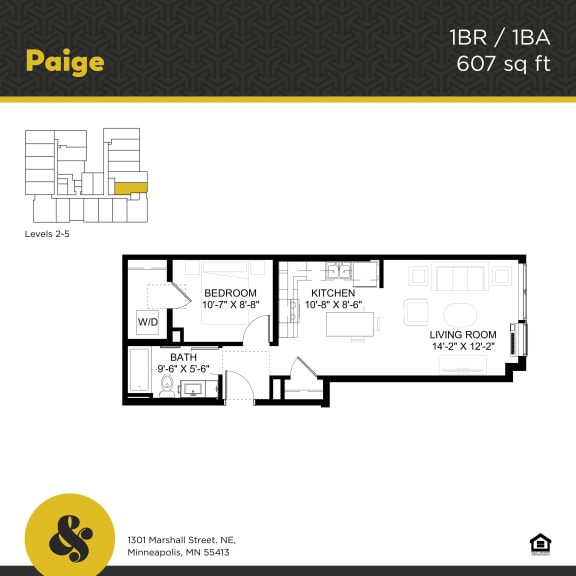 Floor Plan  Paige Apartment Floor Plan
