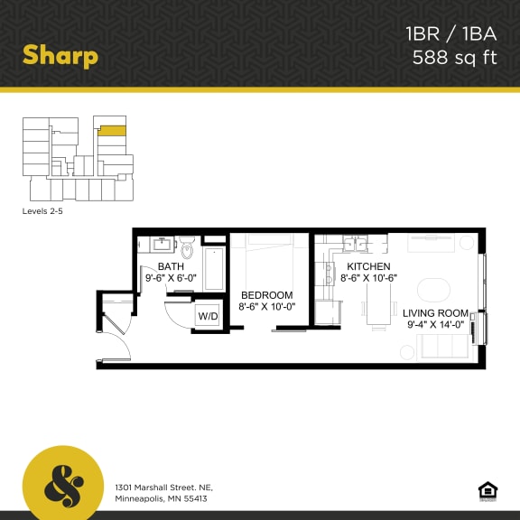 Sharp Apartment Floor Plan