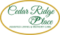the logo for cedar ridge place assisted living and memory care