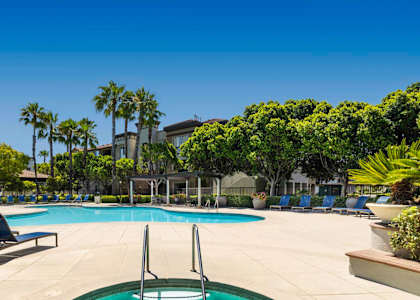Pool at Landara Apartments in Ontario CA