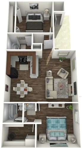 Floor Plan  Two Bedroom A