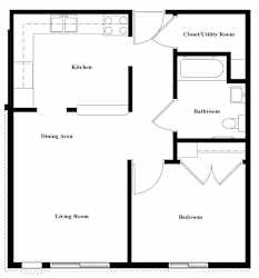 Floor Plan 1 Bedroom
