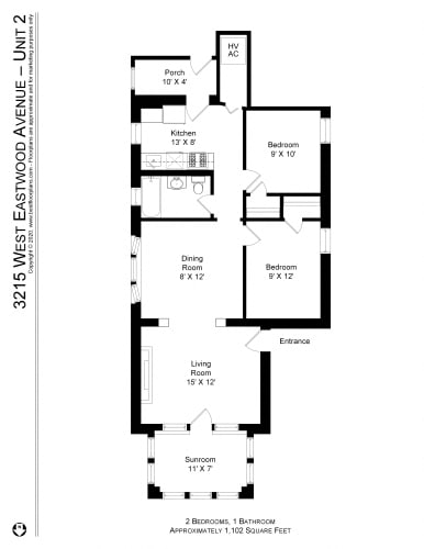Floor Plan  Two Bedroom