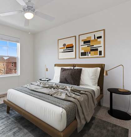 Bedroom at Belle Creek Commons in Henderson, CO