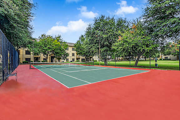 Open Tennis Court at The Canyons Apartments, Fort Worth, 76116
