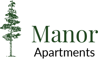 an image of a tree with the words manor apartments on it