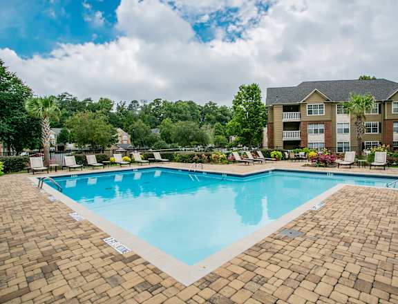 the swimming pool at our apartments