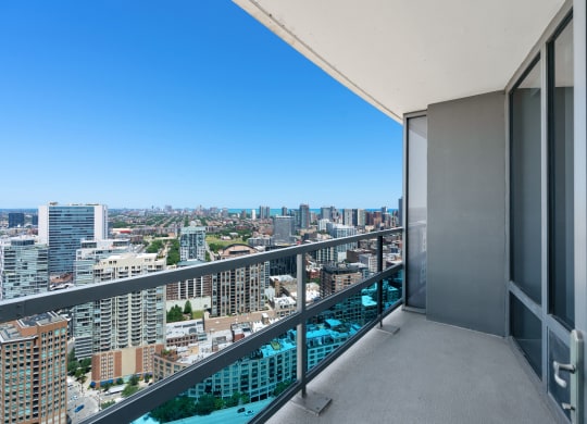 Balcony View at Kingsbury Plaza, Chicago, Illinois