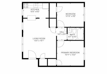  Floor Plan Arlington Green 2 bedroom