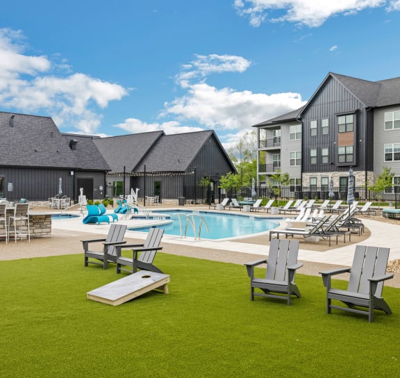 our apartments offer a clubhouse with a pool  at Prism at Diamond Ridge, Moon Township