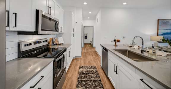 Kitchen at The BLVD at Wilson Crossings, Michigan, 49418