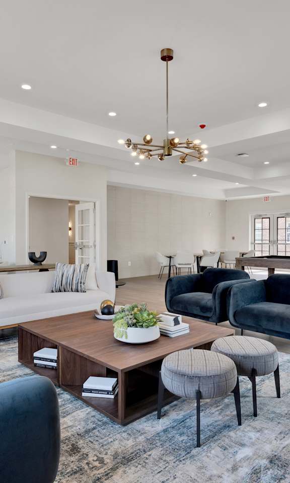 the preserve at ballantyne commons living room and dining room