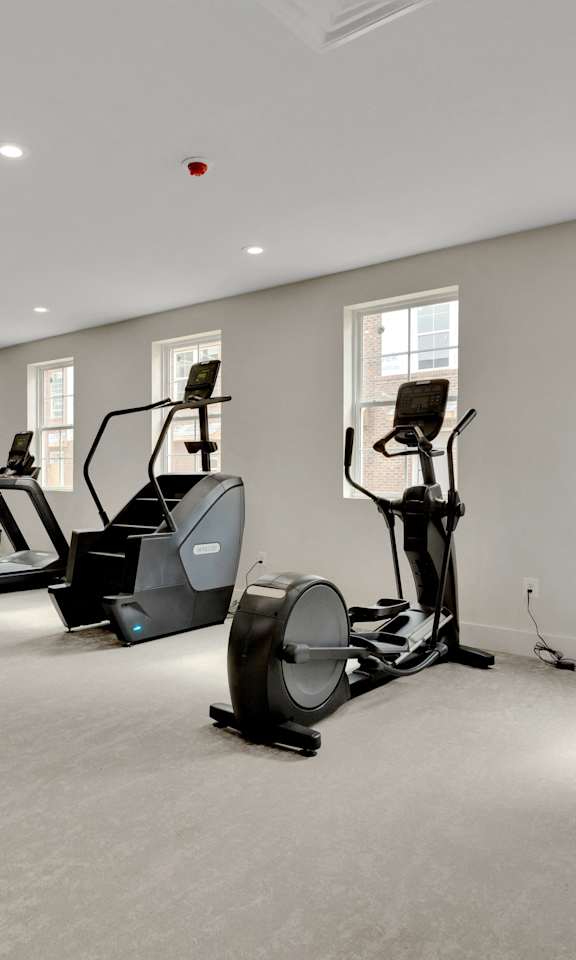 the gym at the m on hennepin apartments