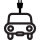 a line drawing of a car with a