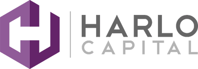 The image is a logo for Harlo Capital.