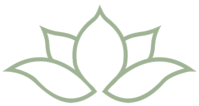 A graphic of a lotus flower with a symmetrical design.