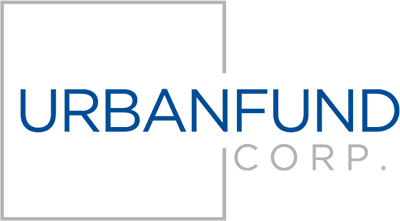 The image is a logo of Urbanfund corporation.