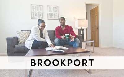 a man and a woman sitting on a couch in a living room