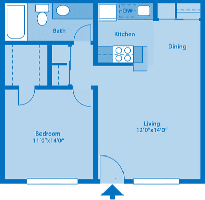 The Springs 1 Bedroom Floor Plan The Cove