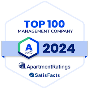 A badge indicating the top 100 management company for 2024.