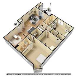  Floor Plan 3 BED