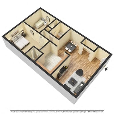 Floor Plan  Large two bedroom apartment available