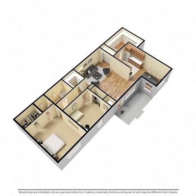 Floor Plan  Two bedroom apartment in Allentown
