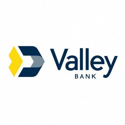 the logos and valley bank on a white
