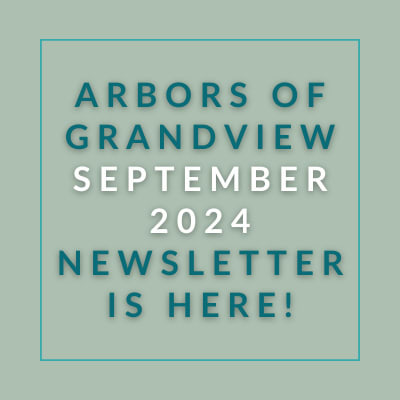 a poster with the words approvals of grandview september 2024 is here