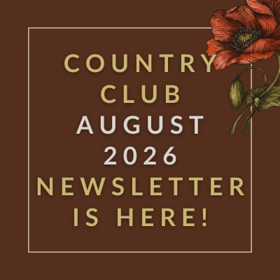 The image is a cover of the Country Club February 2025 newsletter.