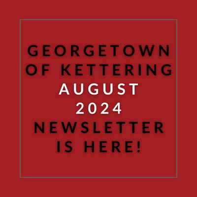 a red rectangle with the words georgetown of kiting june 23 23 newspaper is here