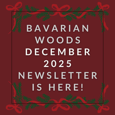 a sign that says bavarian woods may 23 23 newspaper is here